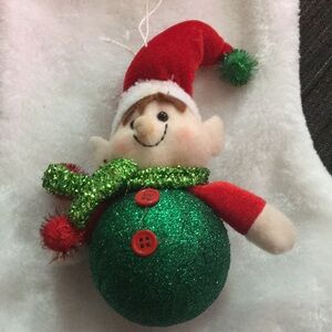 Festive Elf Plush Ornament